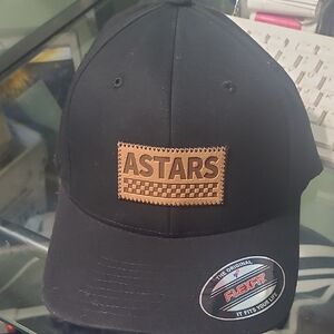Astars Black Cap with Brown Logo